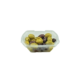 GREEN & KALAMATA PITTED OLIVES WITH OREGANO